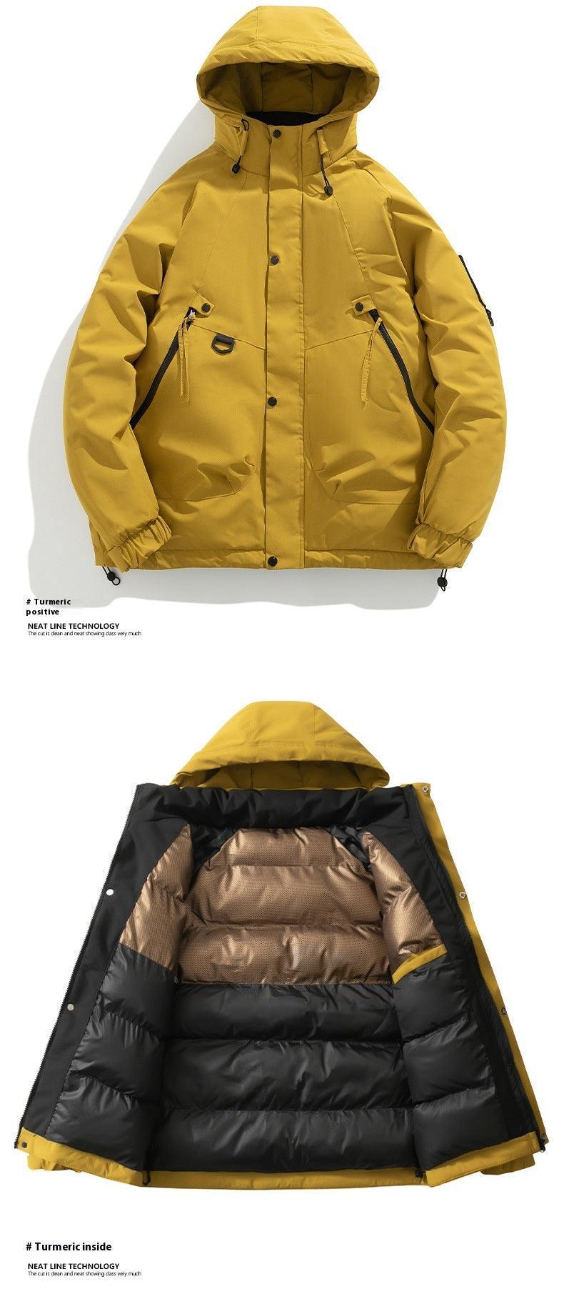 Fashion Hooded Couple Jacket Warm Coat - MRC STORE