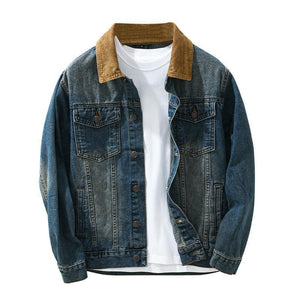 Loose Denim Workwear Jacket Japanese Casual Fashion - MRC STORE
