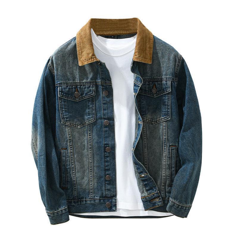 Loose Denim Workwear Jacket Japanese Casual Fashion - MRC STORE