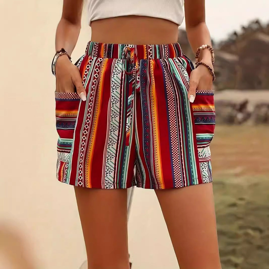 Women’s Holiday Shorts - Floral Casual My Store