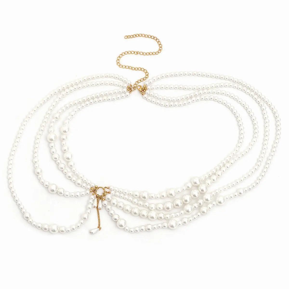 Multi Layer Pearl Waist Chain - MRC STORE