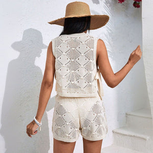 Women’s Knitted Vest Set - Seaside Loose My Store