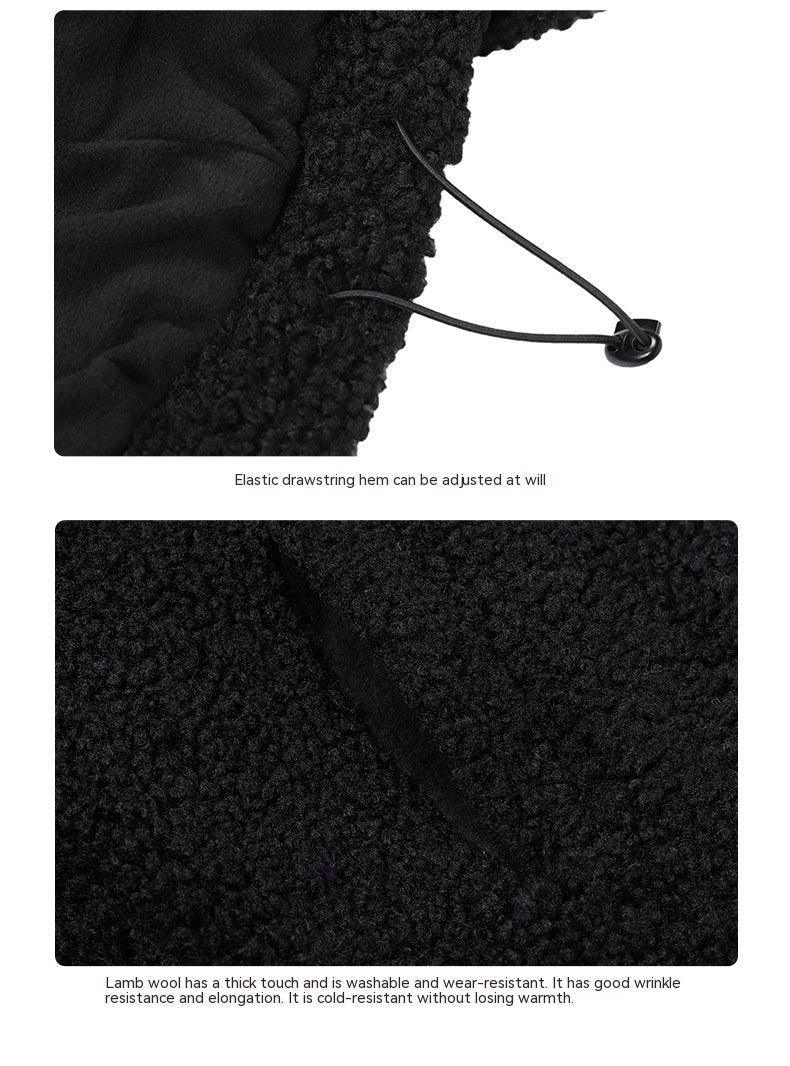 Men's Retro Sherpa Fleece Stand Collar Oversized Winter Coat - MRC STORE