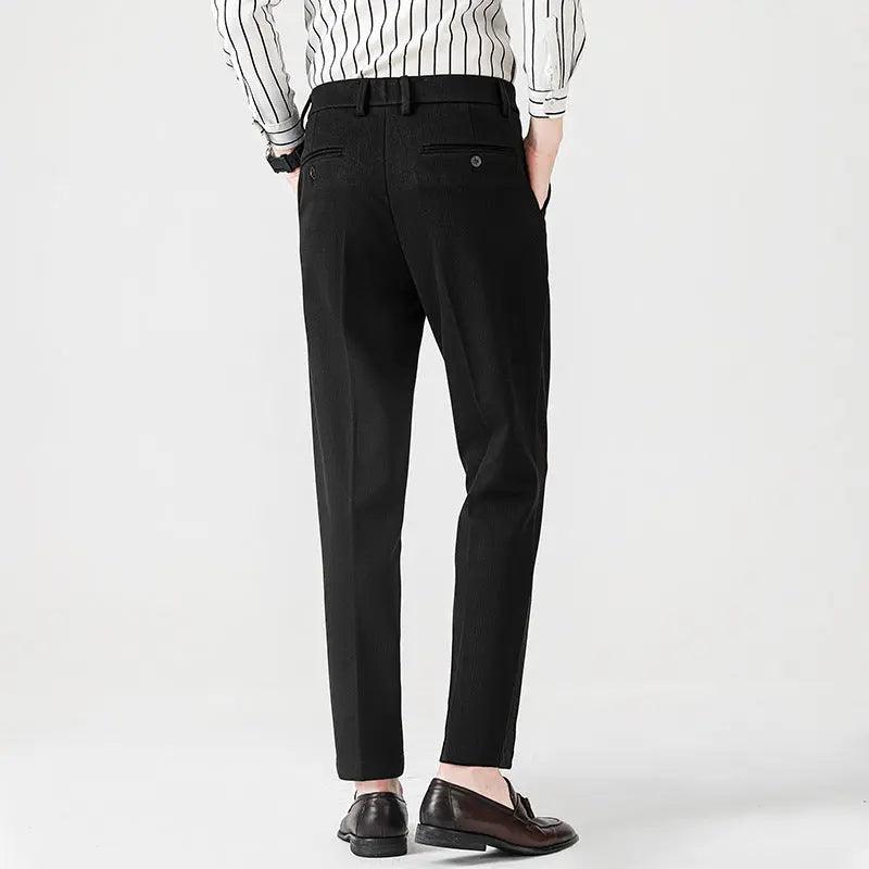 Woolen Men's Casual Stretch Suit Pants - MRC STORE