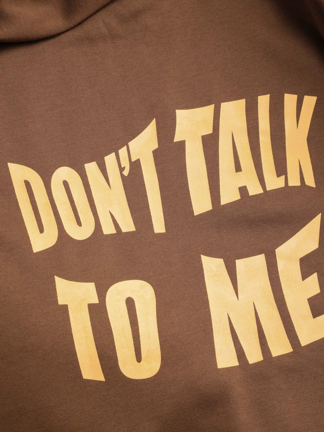 Don't Talk To Me Letters Printed Hoodie - MRC STORE