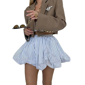 Striped High Waist Skirt - MRC STORE