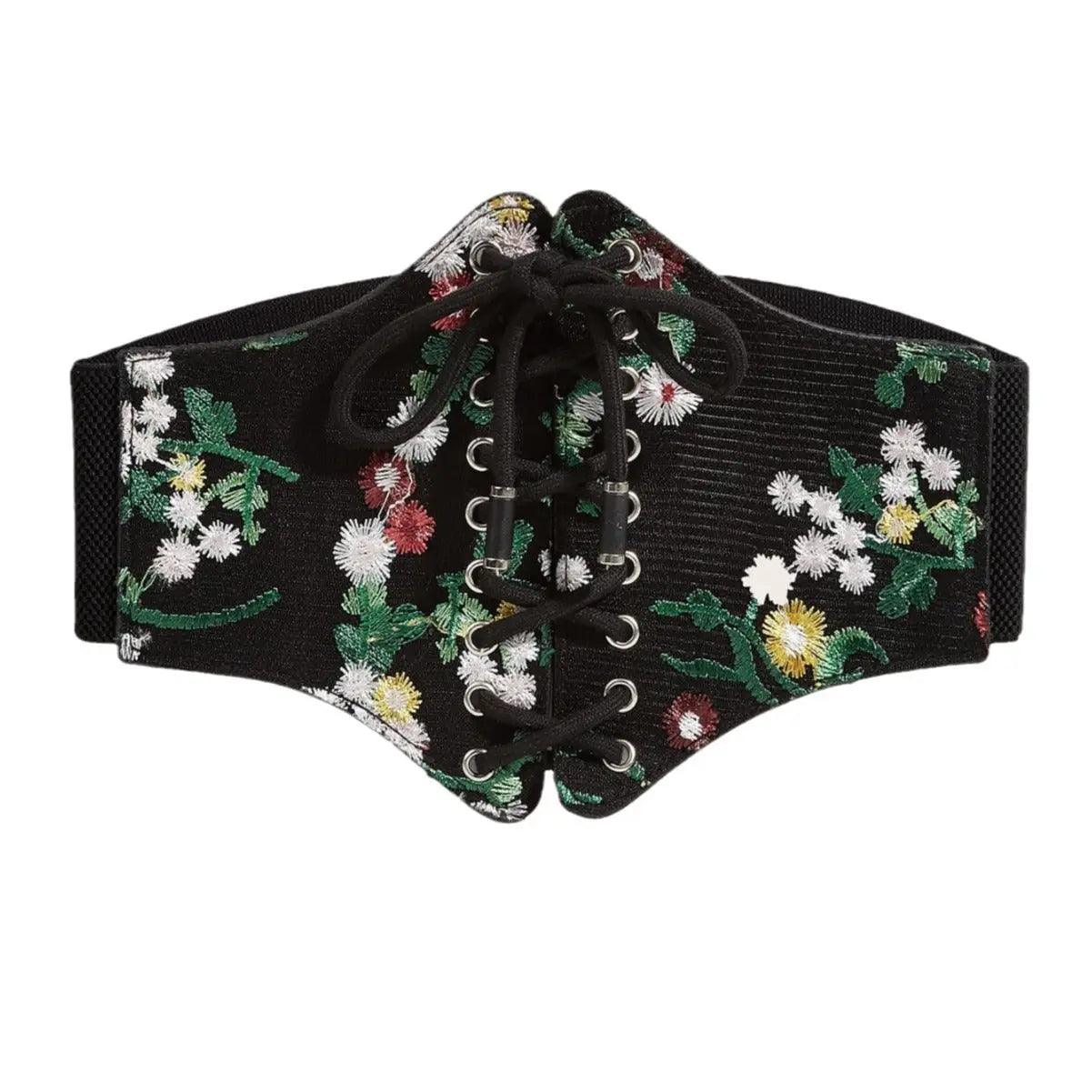 Floral Thick Belt - MRC STORE
