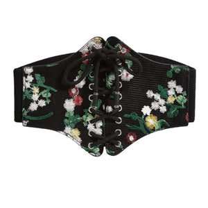 Floral Thick Belt - MRC STORE