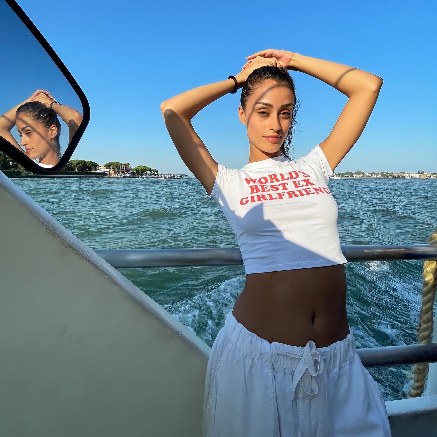 Women’s Crop Top T-Shirt - Letter Print Slim My Store