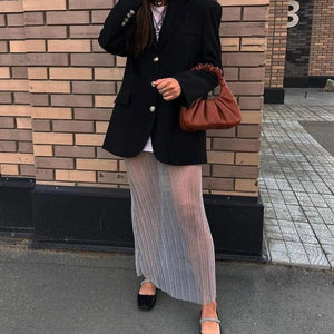 See through Pleated Fashion Skirt - MRC STORE