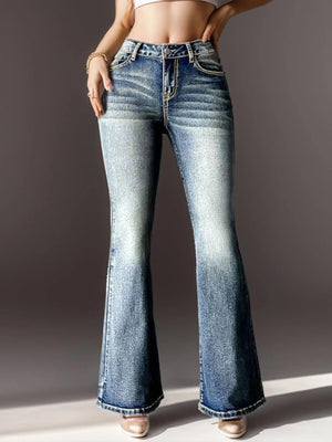 Vintage Embroidered Jeans - MRC STORE