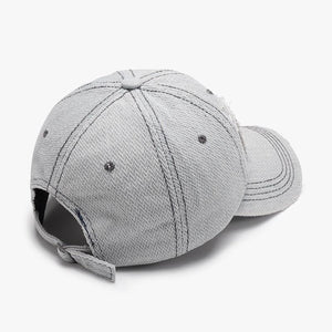 Men's 3D Embroidery Soft Peaked Cap – Adjustable Cotton Dome Hat for Outdoor Wear - MRC STORE