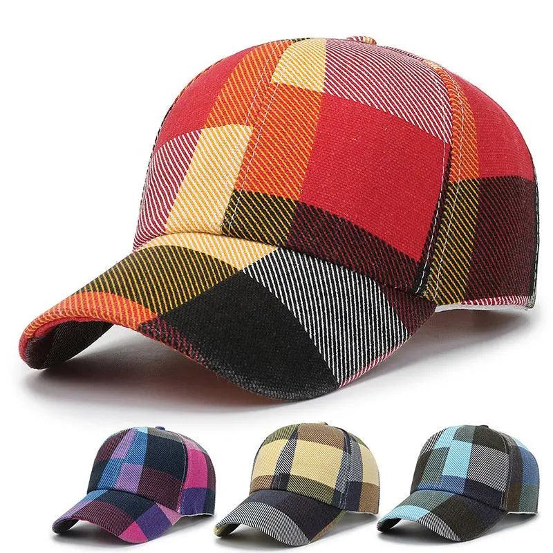 Plaid Canvas Cap - MRC STORE