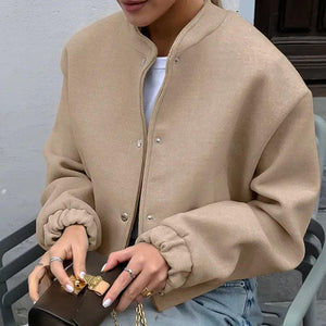 Loose Woolen Fashion Coat - MRC STORE