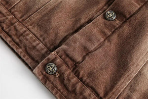 Vintage Punk Denim Jacket - MRC STORE