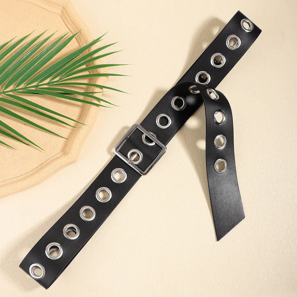 Unisex Punk Belt - Hollow PU Fashion My Store