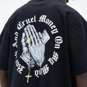 Simple Loose Printed Tee - MRC STORE