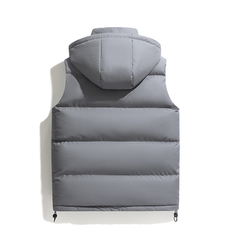 Corduroy Hooded Warm Vest MRC STORE