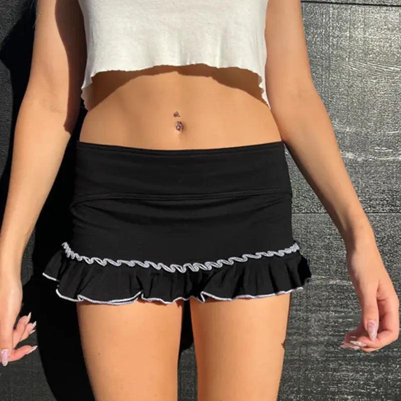 Ruffled Street Mini Skirt - MRC STORE