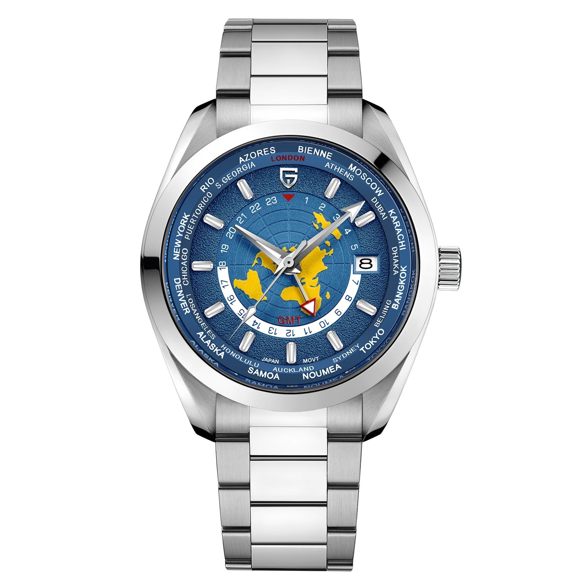 Pagani Design 1788 GMT Automatic Watch β Luxury Dual Time Zone Men's Watch