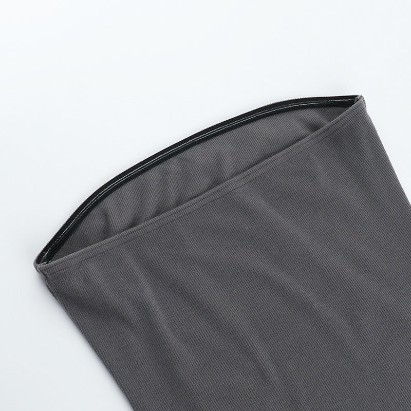 Women’s Tube Top Dress - Slim Waist Split My Store