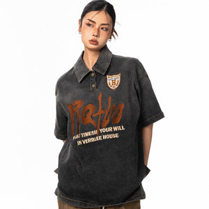 Unisex Denim Shirt - Retro Loose Short Sleeve My Store  35.99