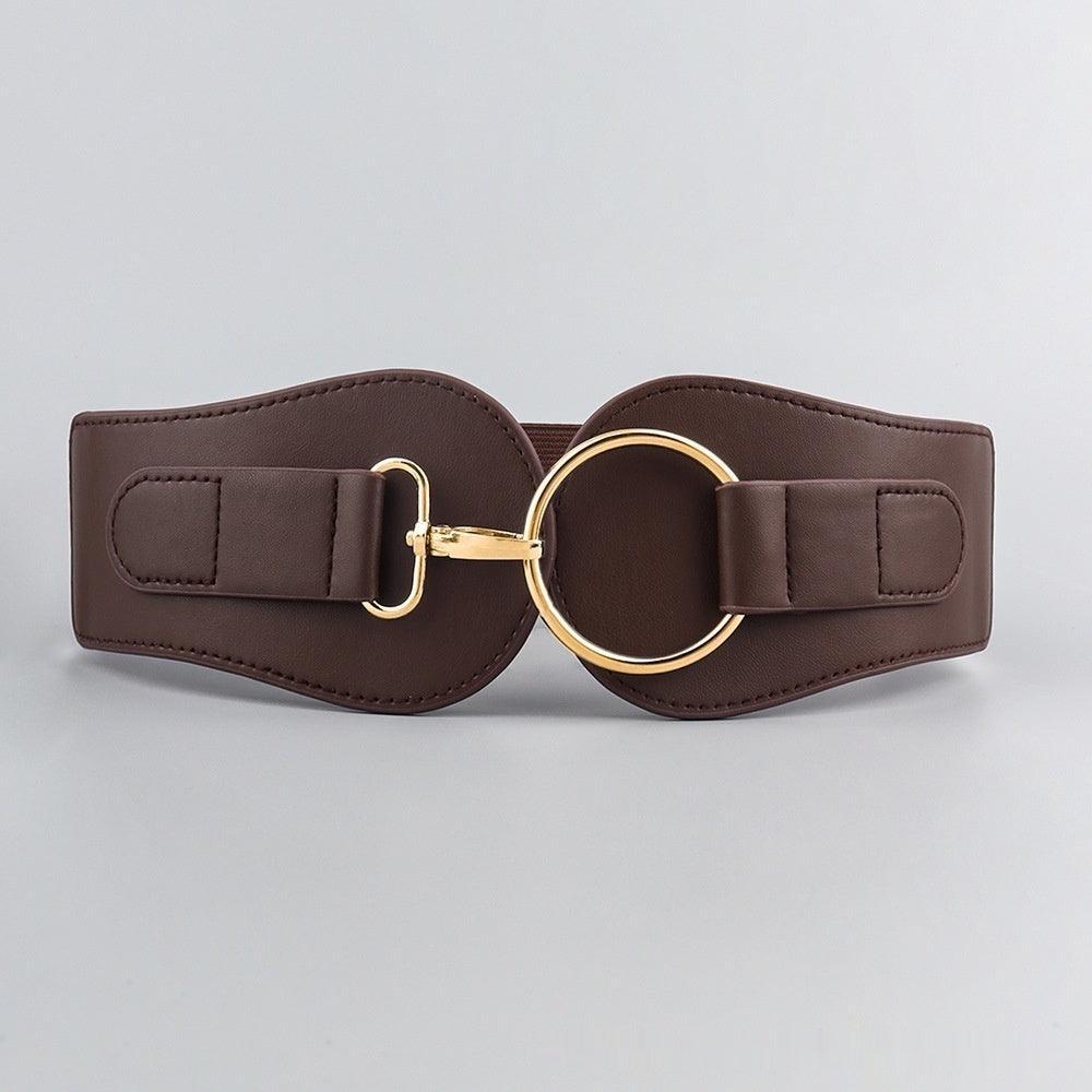 Simple Sweet Cool PU Leather Decoration Wide Belt – Stylish Business Accessory - MRC STORE