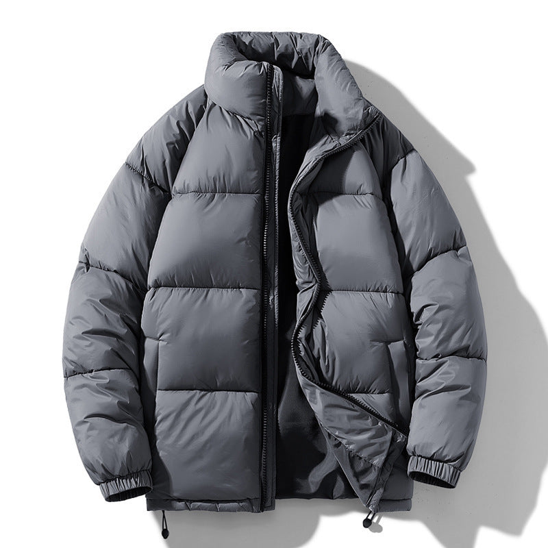 Men’s Winter Jacket - Solid Stand Collar My Store  37.90