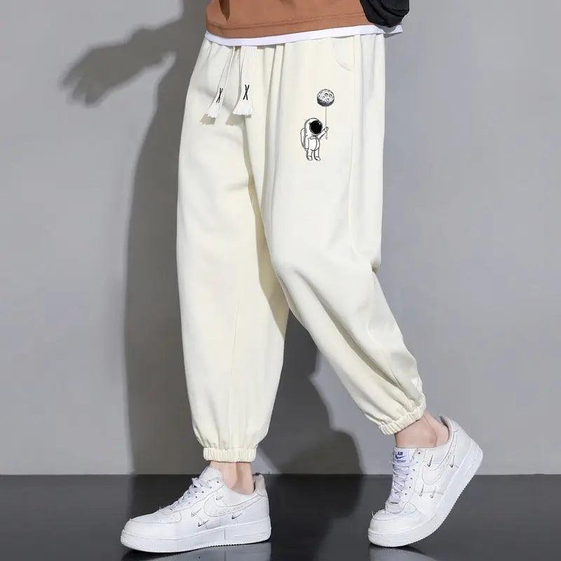 Cropped Casual Loose Long Pants - MRC STORE