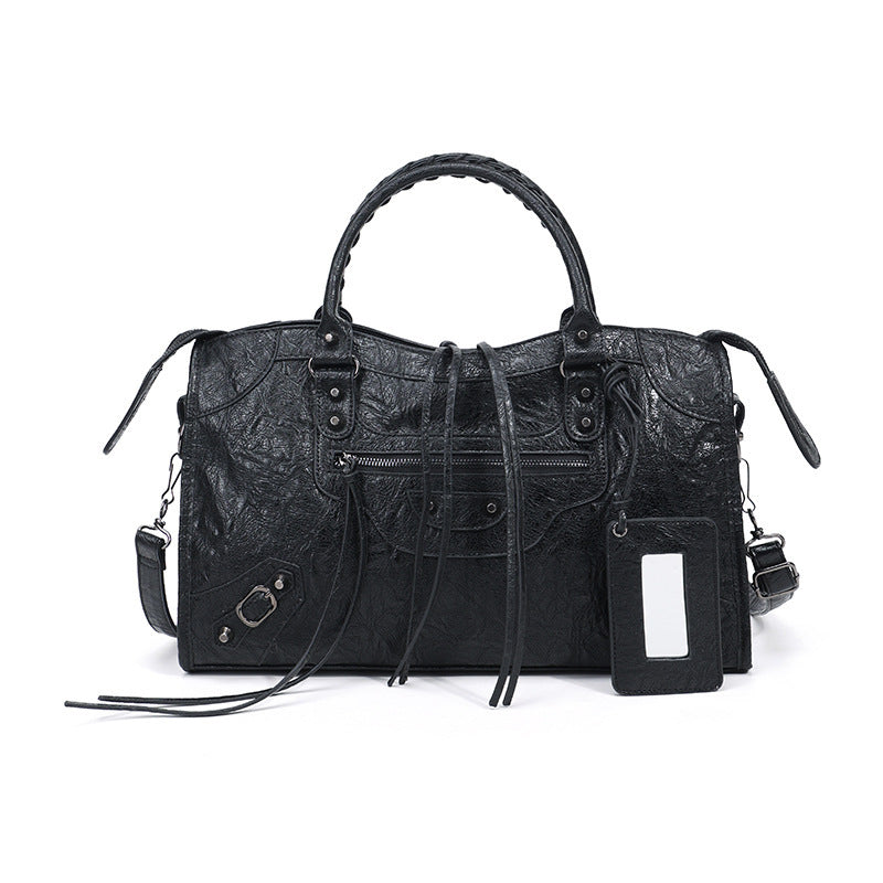 Women’s Tassel Motorcycle Crossbody Bag - PU Leather My Store 90.00
