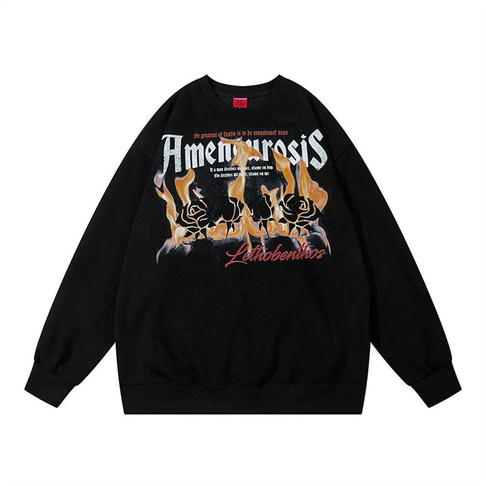 Spray Paint Letter Sweater - MRC STORE