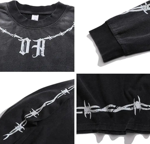 Guochao High Street Gradient Streetwear T-Shirt - MRC STORE