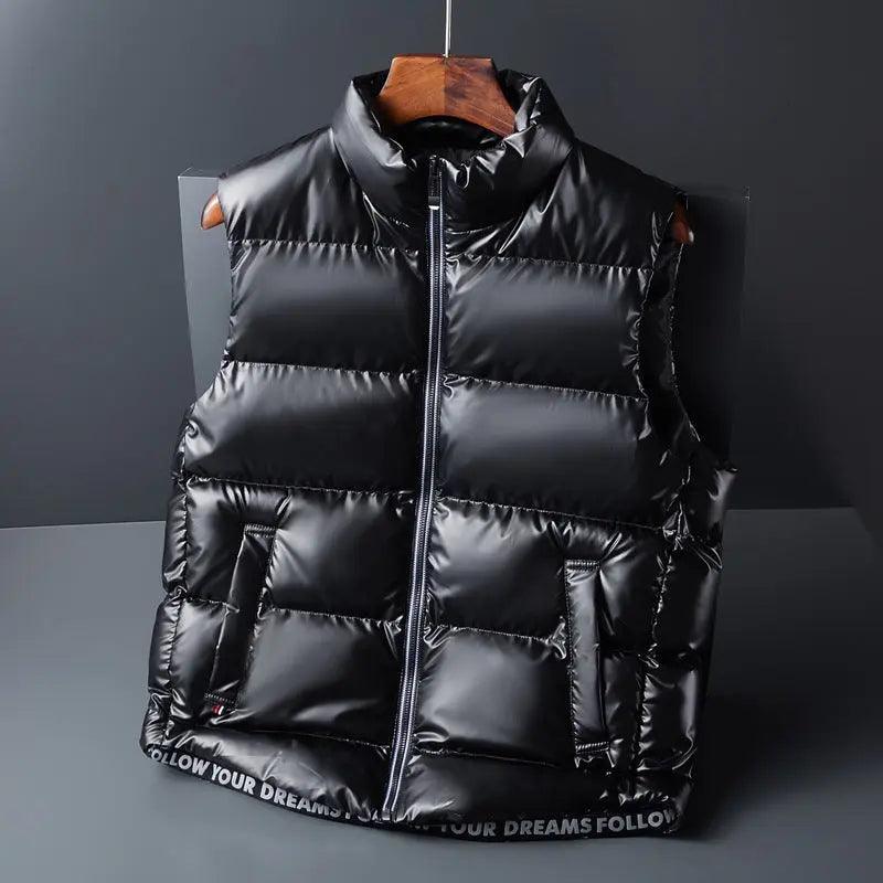 Shiny Down Cotton Fashion Vest Jacket - MRC STORE