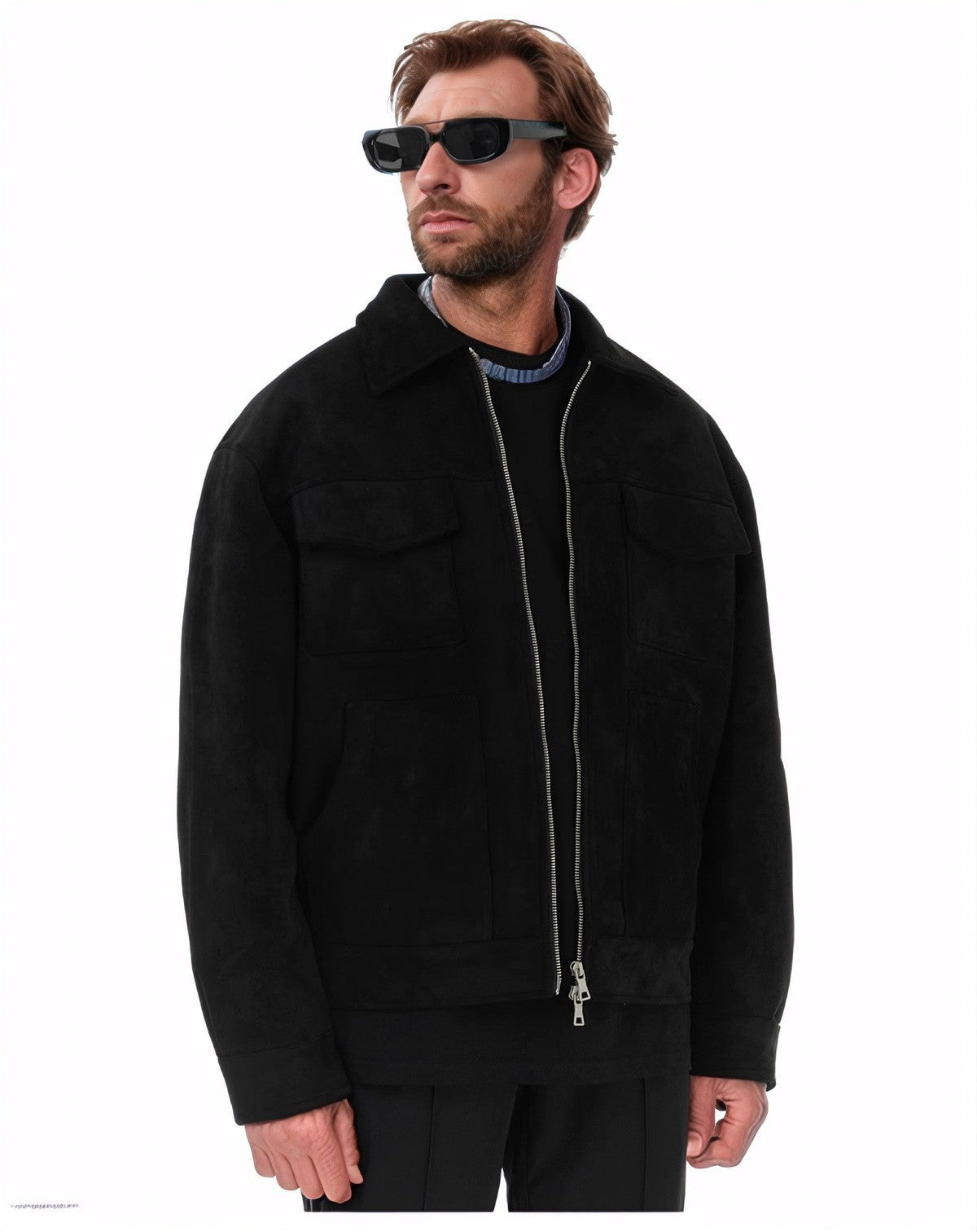 Men’s Fur Zipper Big Pocket Jacket Coat – Warm Winter Streetwear My Store 72.00