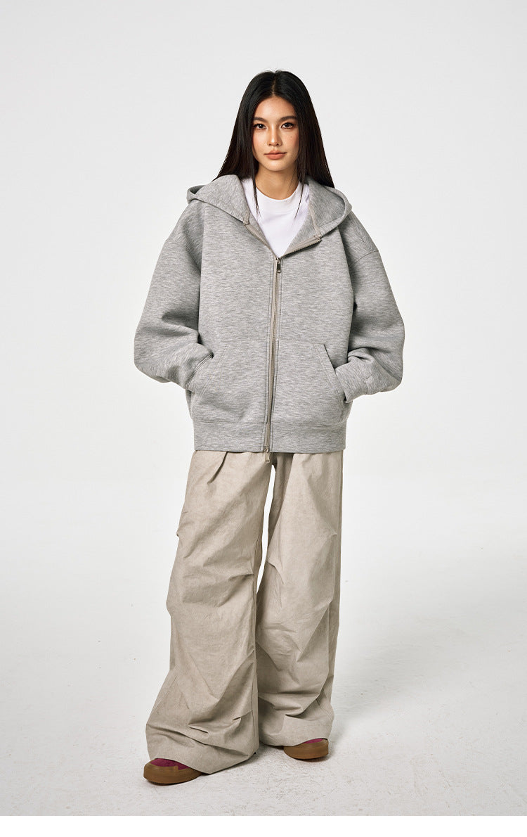Unisex Retro Hoodie - Loose Solid Color My Store