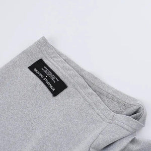 High Waist Printed Tight Shorts & Long Sleeve Top Set - MRC STORE