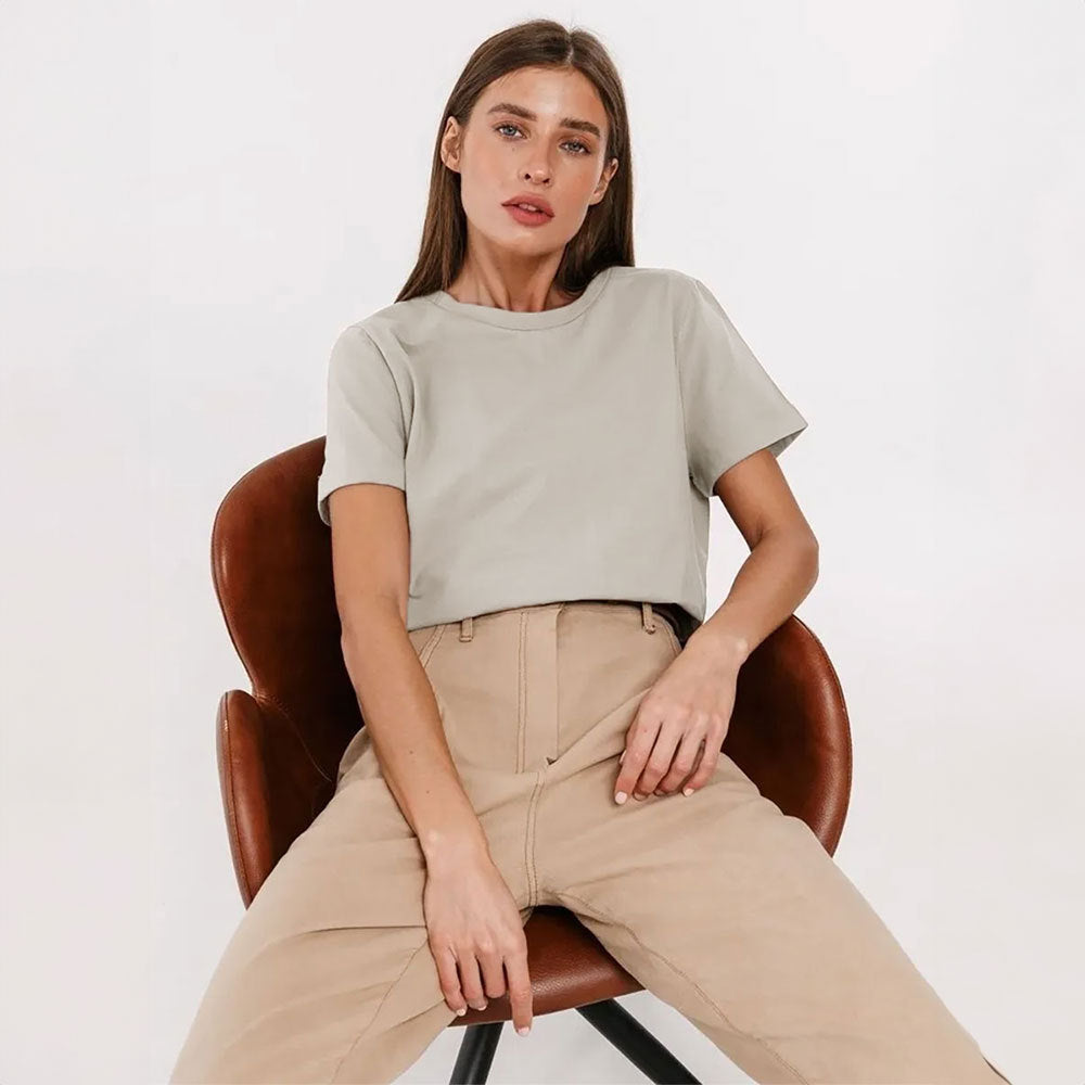 Unisex Casual T-Shirt - Round Neck Commuter Top My Store