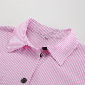 Striped Loose Shirt - MRC STORE