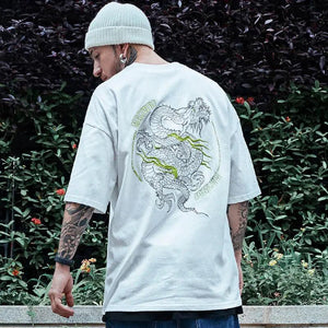 Chinese Embroidery Short Sleeve Tee - MRC STORE