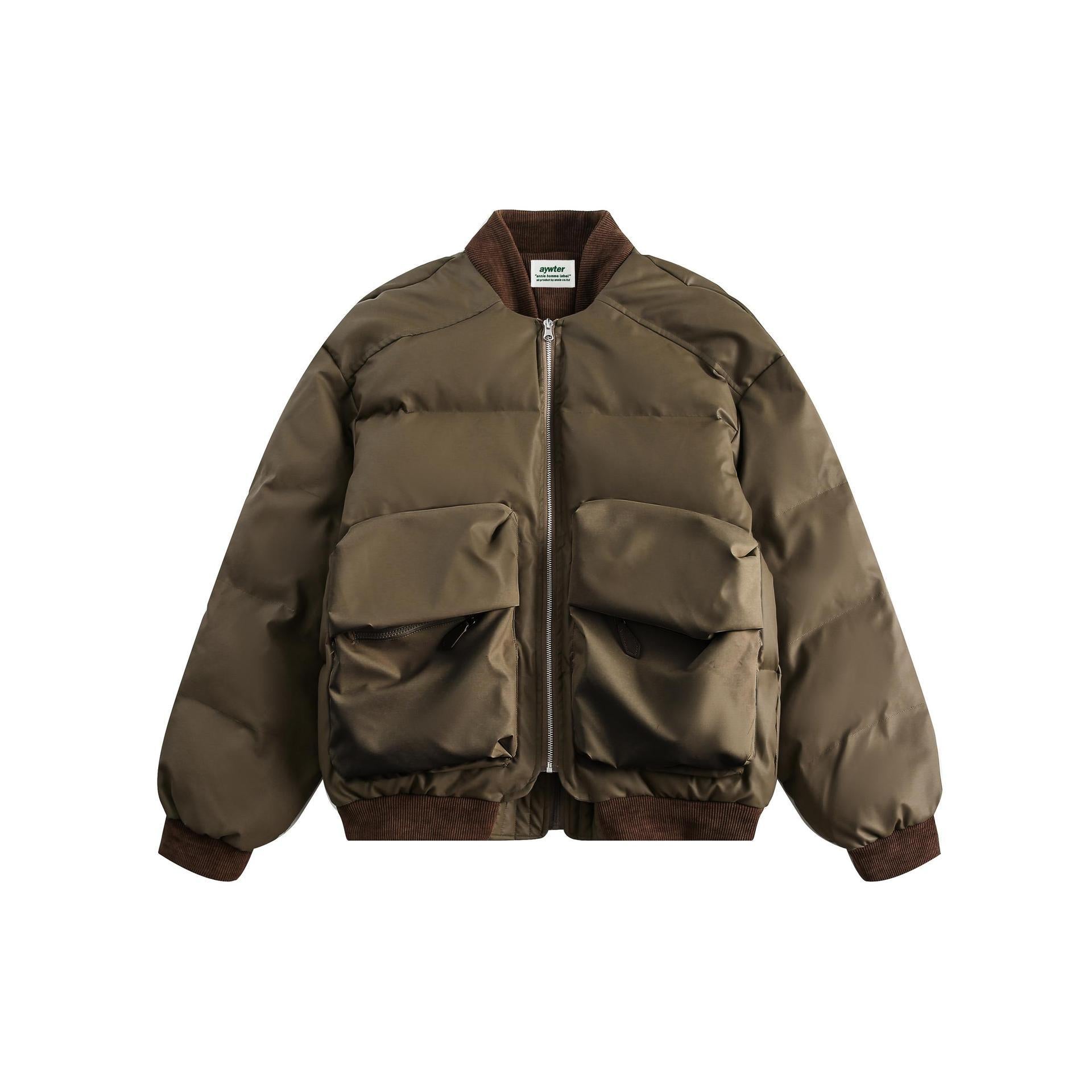 Unisex PU Stitching Cotton-Padded Jacket My Store 90.00