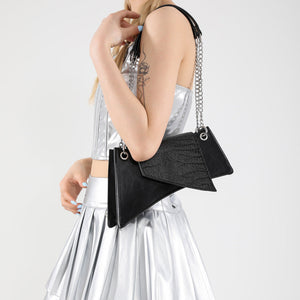 Women’s Patent Leather Pouch - Glossy Square My Store