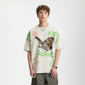 Men’s Graffiti T-Shirt - Loose Cartoon Print My Store