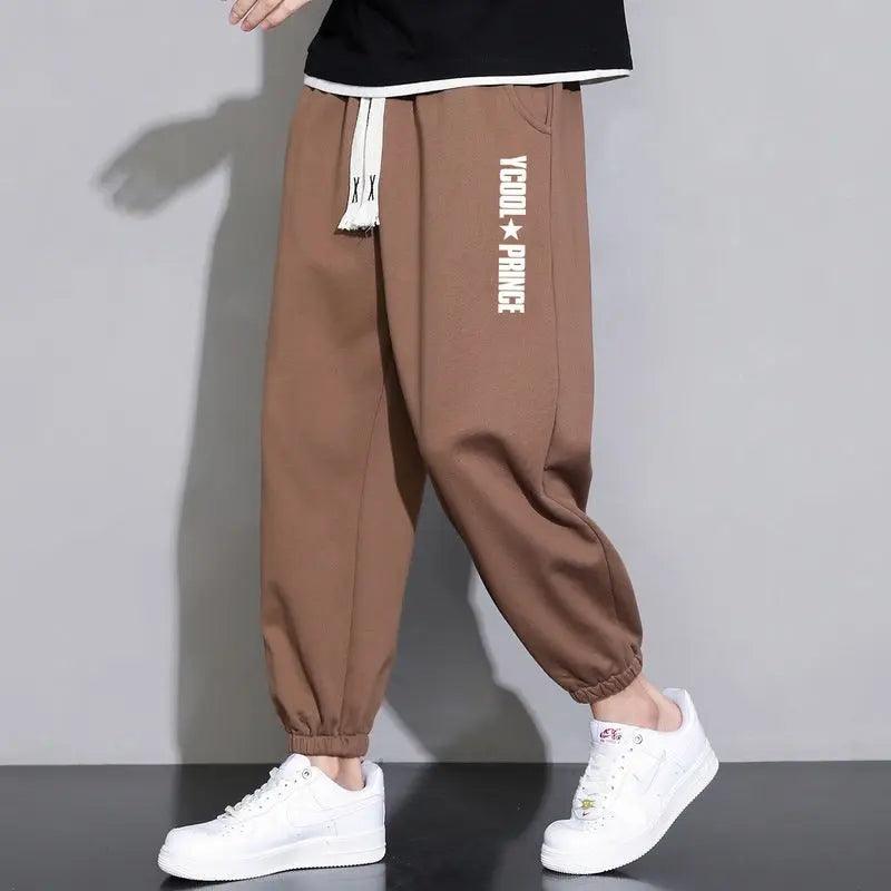 Cropped Casual Loose Long Pants - MRC STORE