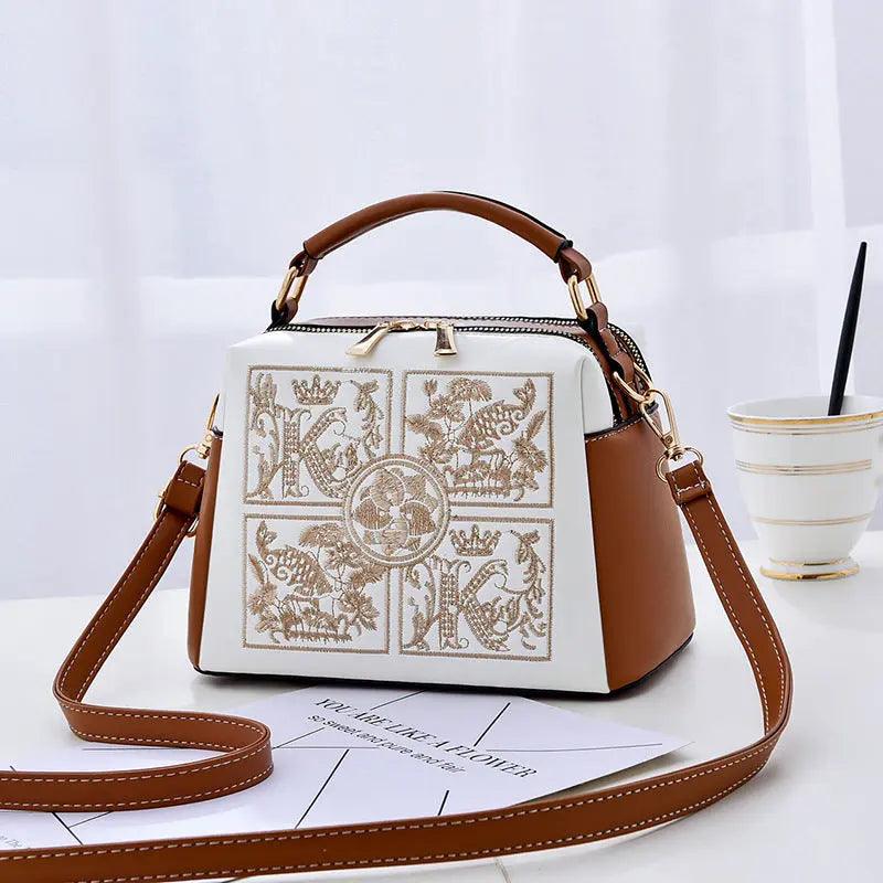 Embroidered Cross body Shoulder Bag - MRC STORE