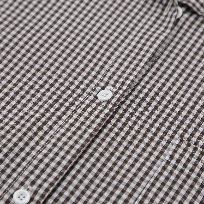 Women’s Plaid Shirt - Loose Cotton 65cm Fit My Store