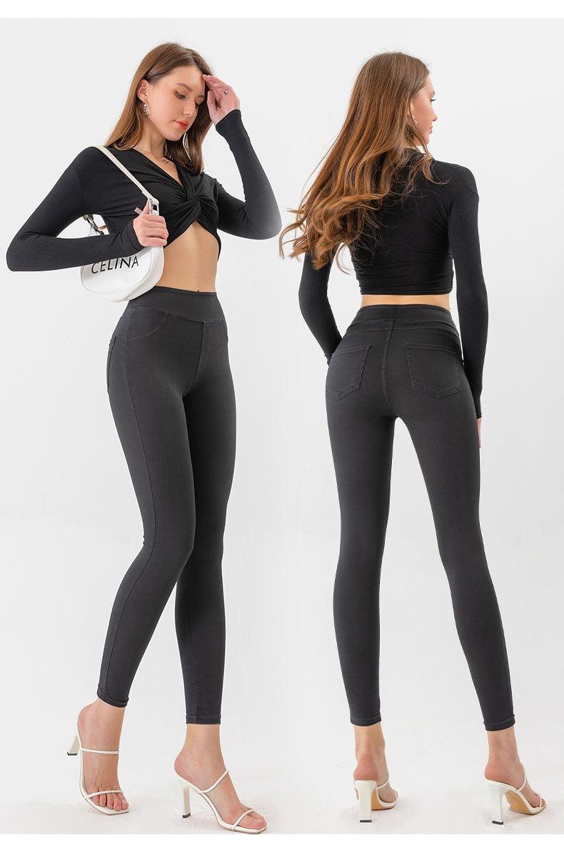 High Waist Stretch Denim Jeans for Women – Perfect for Yoga, Fitness, and Casual Wear - MRC STORE