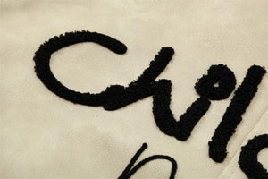 Letter Embroidery Creative Biker's Leather Jacket - MRC STORE