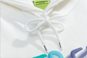 Couple Loose Long Sleeved Hooded Sweatshirt - MRC STORE