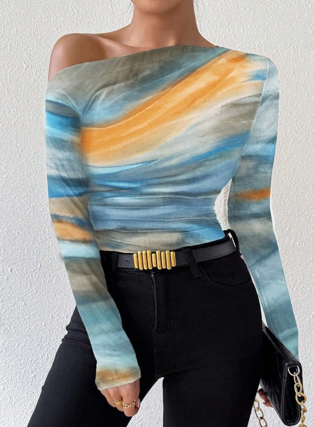 Women’s Graphic T-Shirt - Long Sleeve Crop My Store  19.99