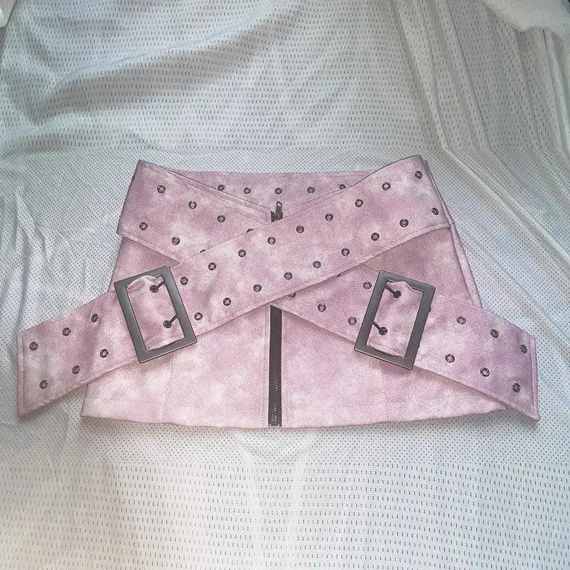 Retro Cross Mechanical Miniskirt - MRC STORE